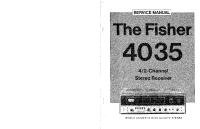 Fisher 4035 - Service Manual